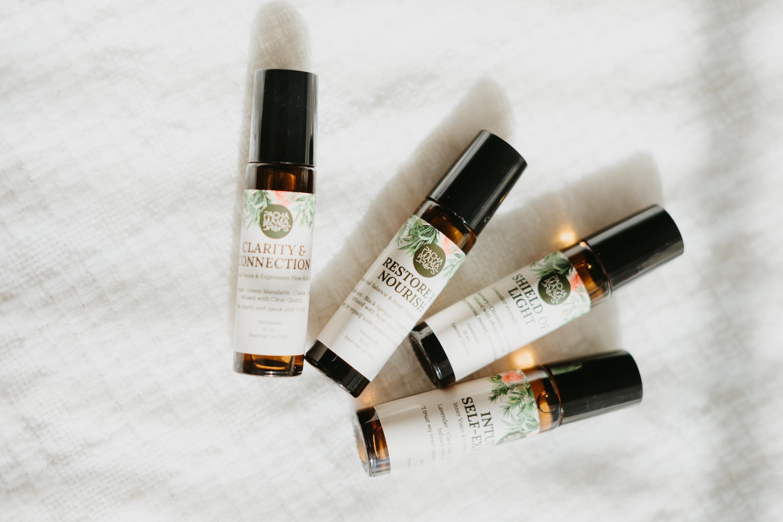 Shield of Light Roll-On  Energetic Protection Oil with Obsidian & Essential Oils | Rose, Citronella, Rosemary | 10ml