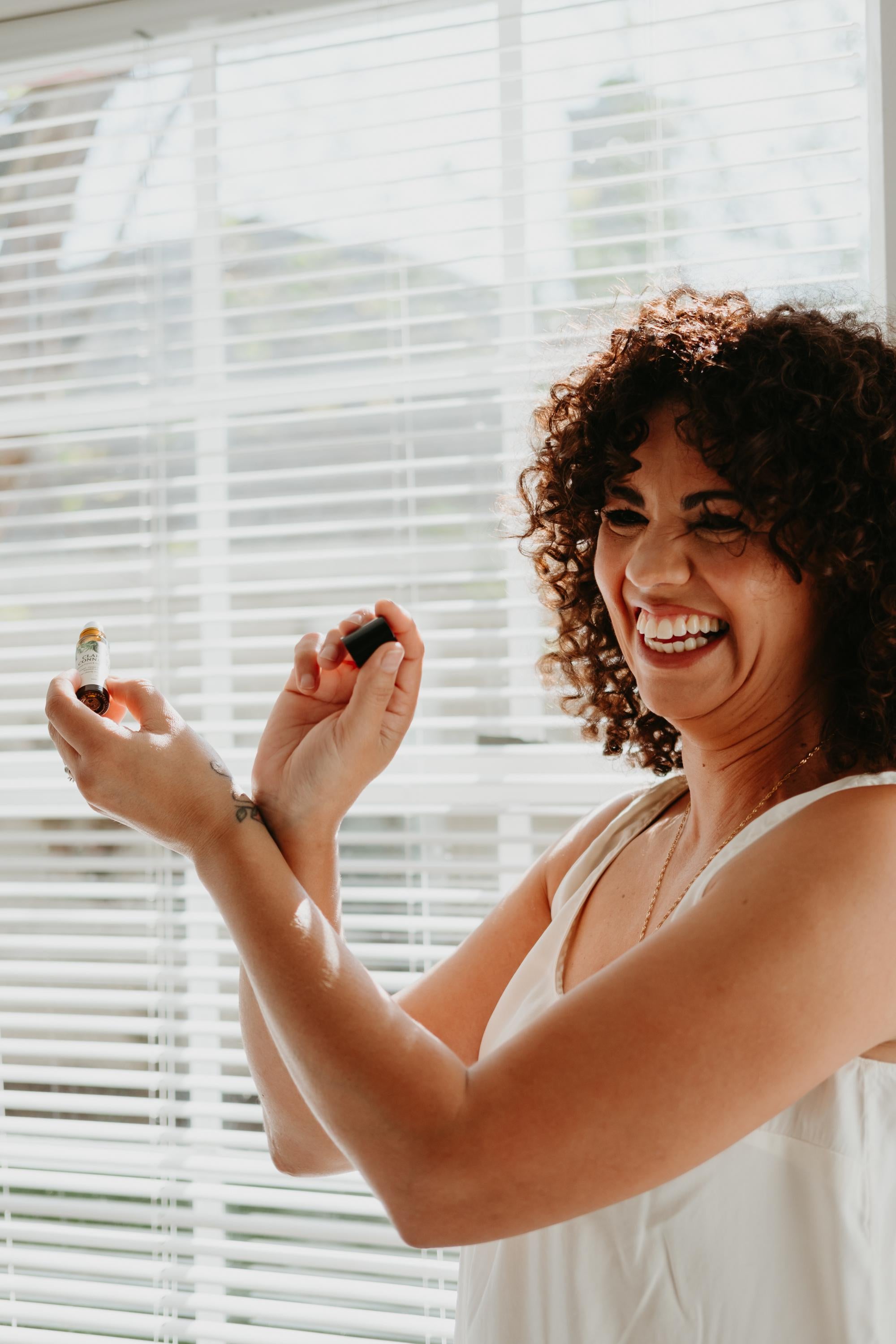Restore and Nourish Roll-On  Emotional Healing Oil with Rose Quartz | Geranium, Grapefruit & Black Spruce | 10ml